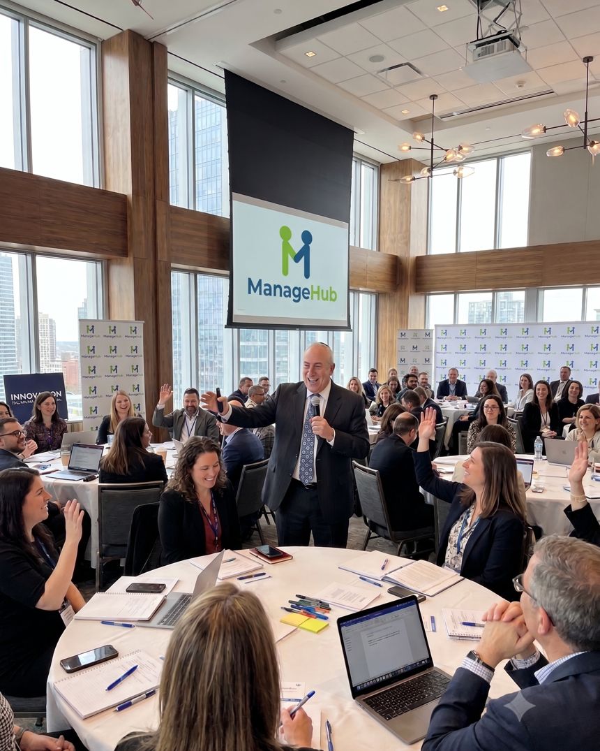 Michael S. Kramer, CPA, leading a ManageHub workshop
